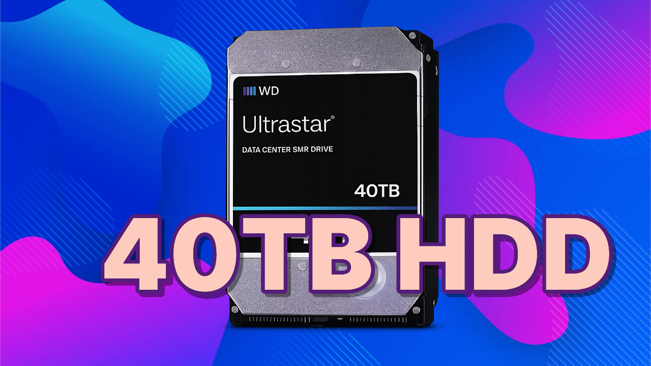 WD 40TB 하드디스크 발표 - 초고용량 시대로 다시 한 번 도약 thumbnail